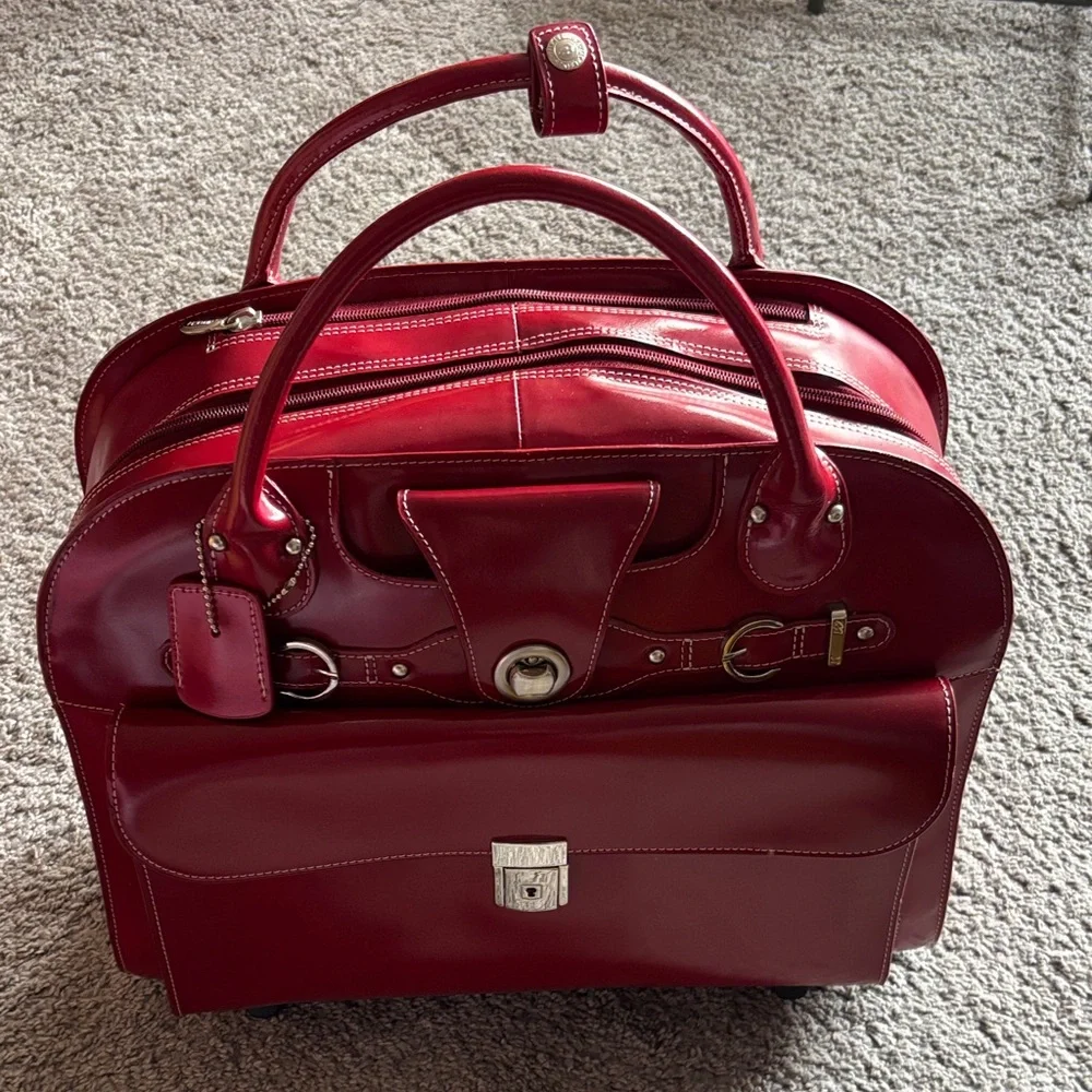 McKlein “Edgebrook” Rolling Laptop Briefcase - Picture 6 of 16